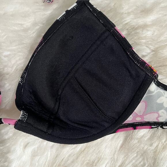Victoria’s Secret Tropical Floral Push-Up Bikini Top Cheeky Boy Short Swimsuit M - Picture 10 of 14